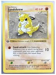 Sandshrew - 62/102 - Common - Shadowless  1st Edition